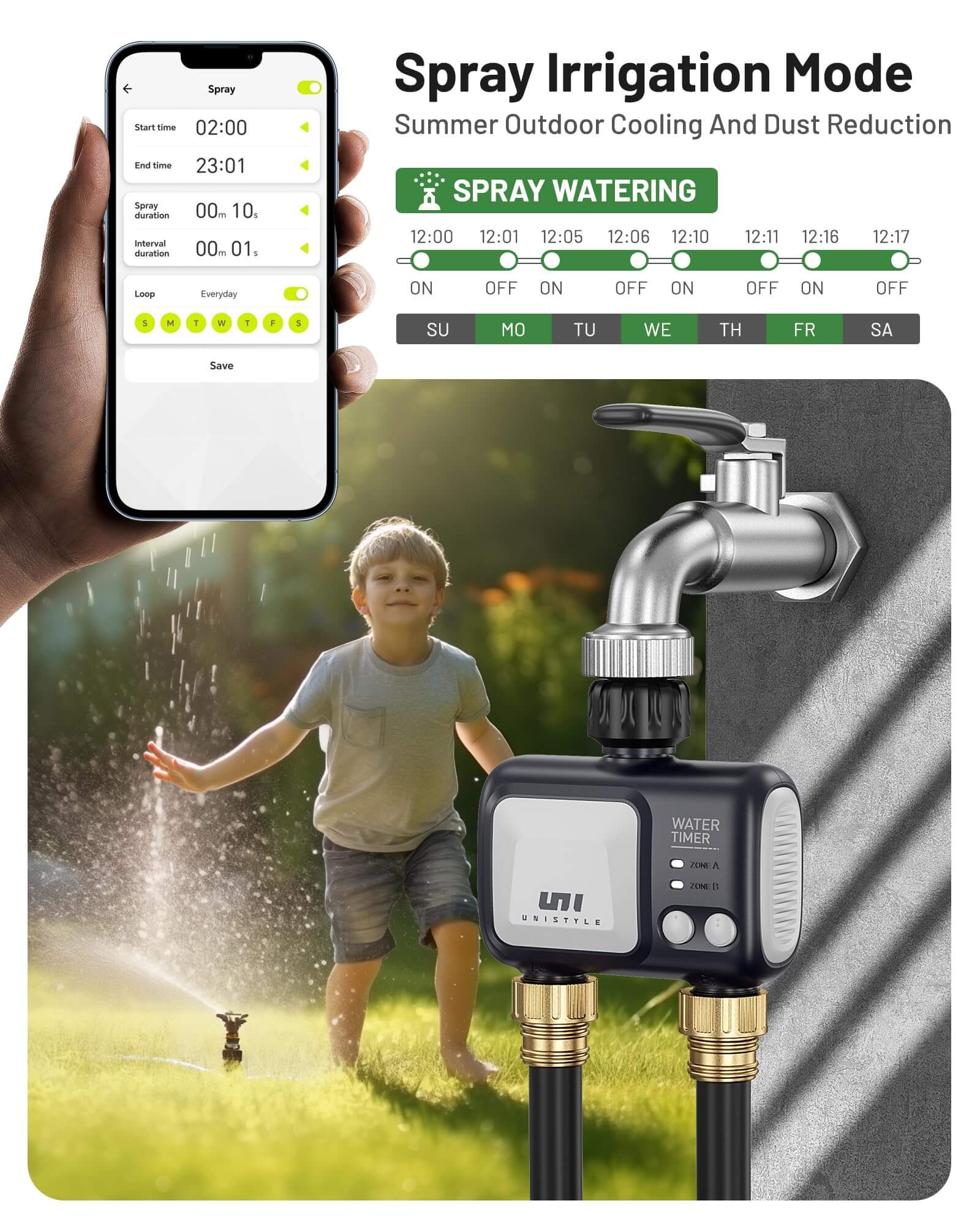 Unistyle WiFi Sprinkler Timer 1 Zone