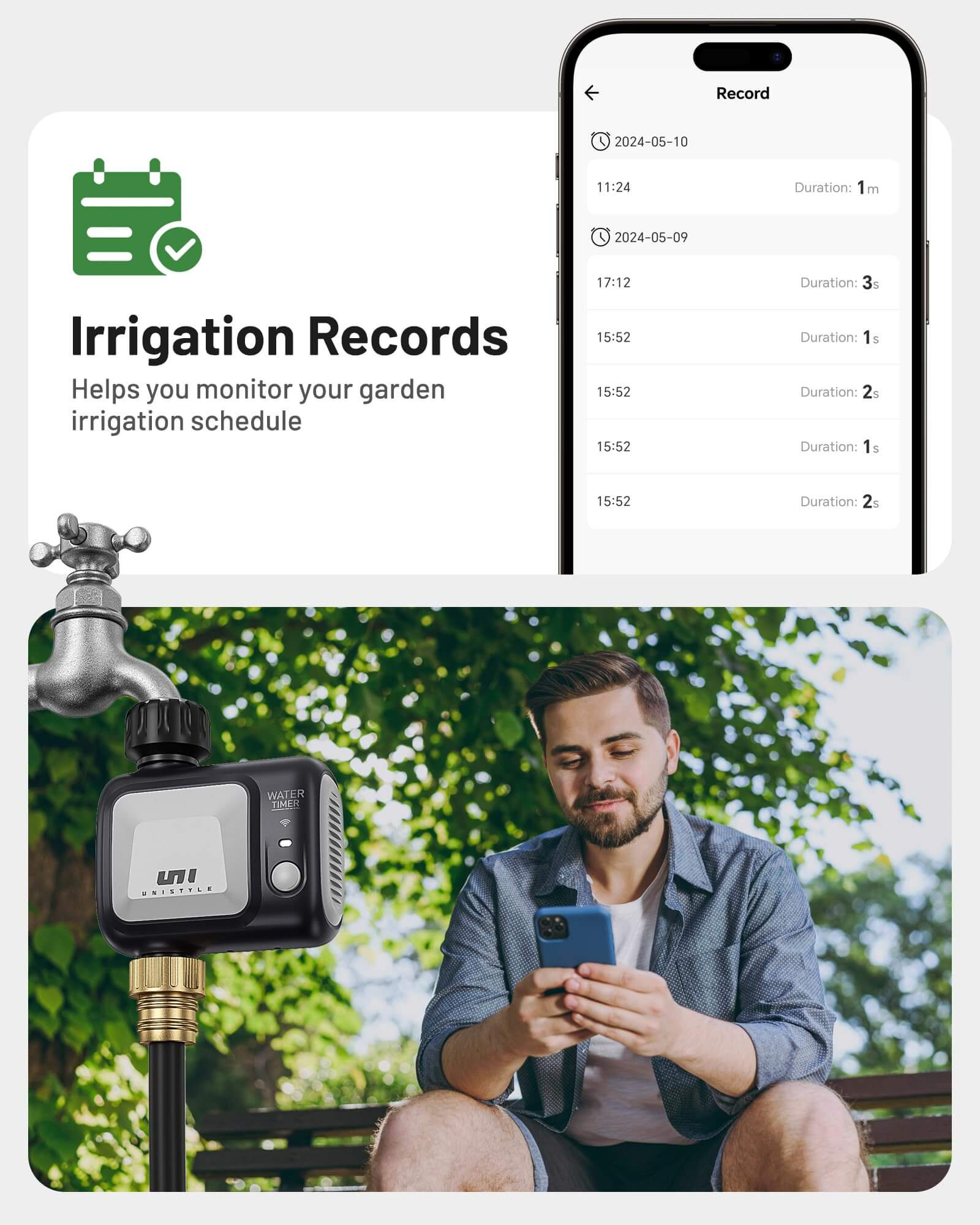 Unistyle WiFi Sprinkler Timer 2 Zone