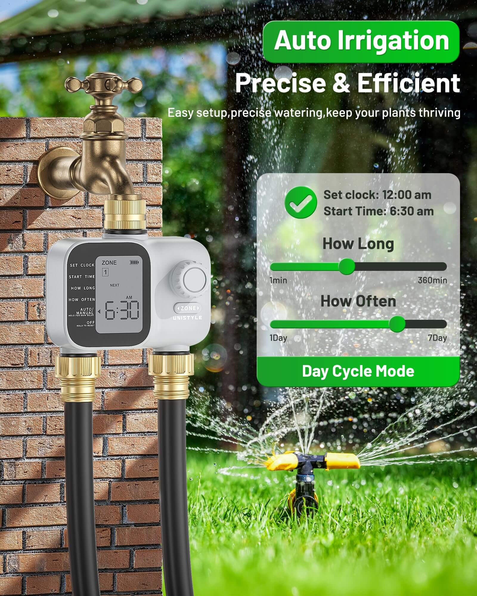 Unistyle 2 Zone Sprinkler Timer