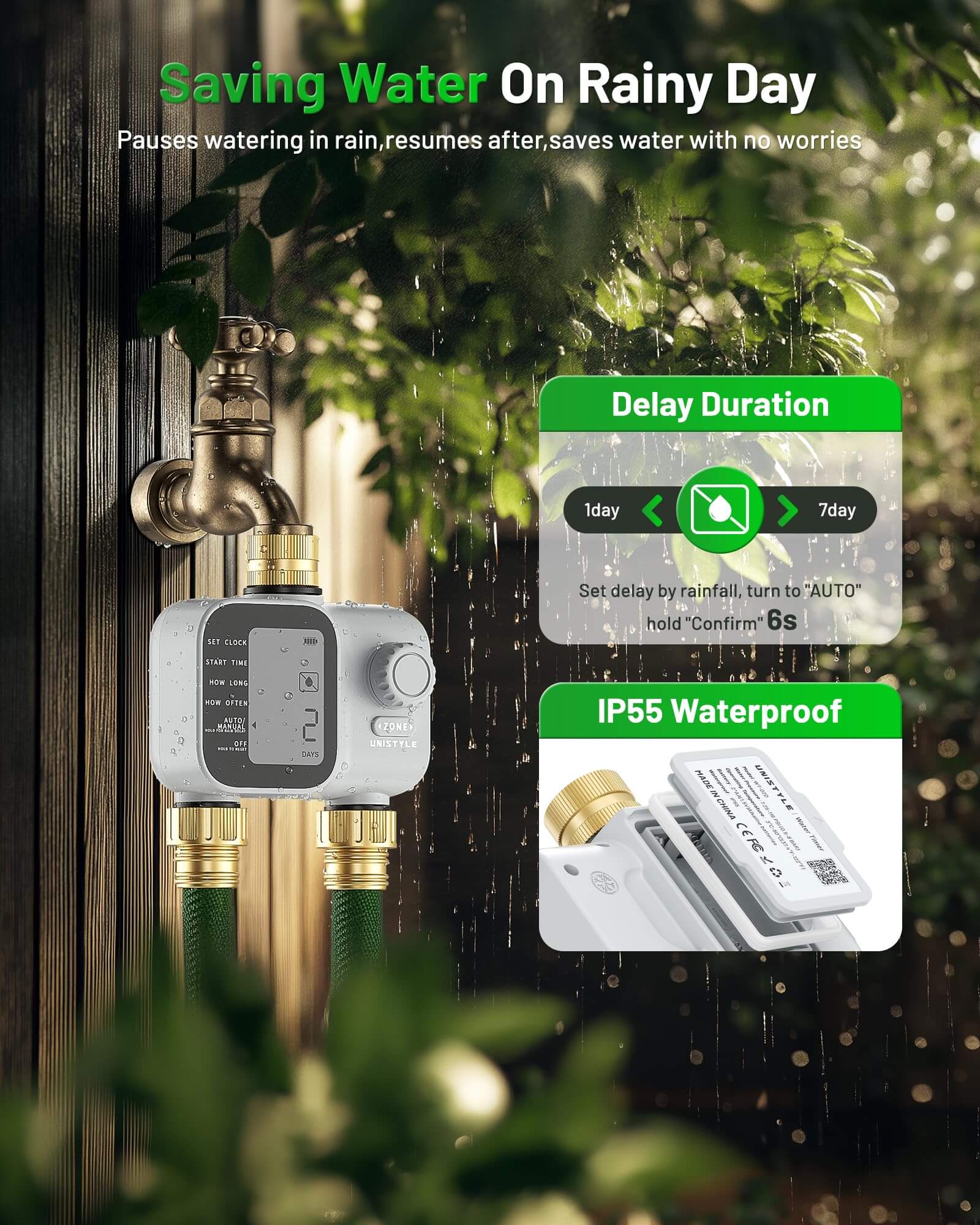 Unistyle 2 Zone Sprinkler Timer